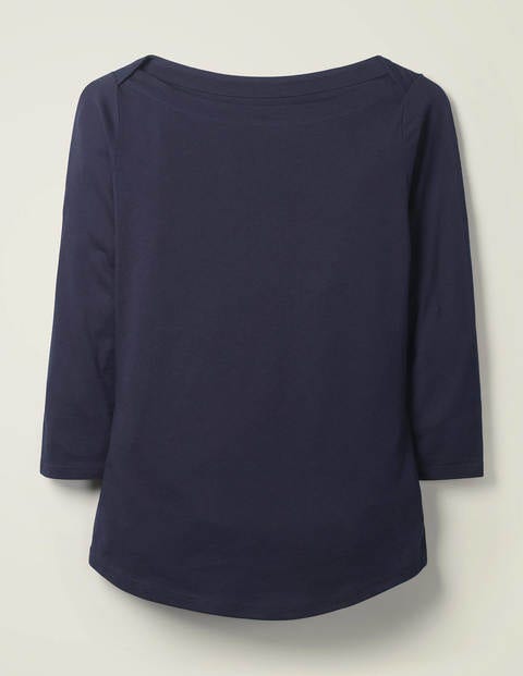 Supersoft Slash Neck Top - Navy Supersoft Slash Neck Top - Navy