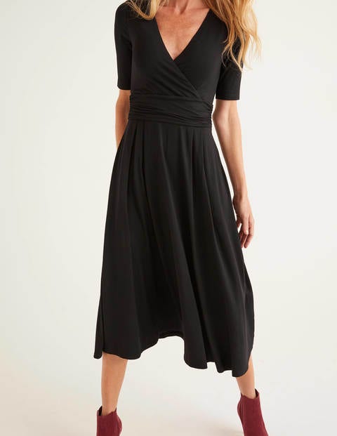 Kassidy Jersey Midi Dress - Black Kassidy Jersey Midi Dress - Black