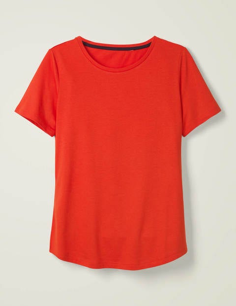 Superweiches Kurzärmliges T-Shirt - Orangerot Superweiches Kurzärmliges T-Shirt - Orangerot