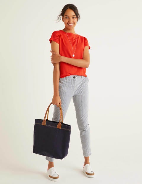 Supersoft Slash Neck Tee - Orange Sunset Supersoft Slash Neck Tee - Orange Sunset