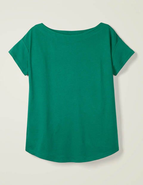 Supersoft Slash Neck Tee - Forest Supersoft Slash Neck Tee - Forest