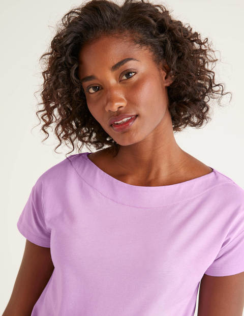 Supersoft Slash Neck Tee - Rosebay Supersoft Slash Neck Tee - Rosebay