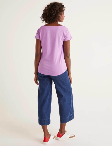 Supersoft Slash Neck Tee - Rosebay Supersoft Slash Neck Tee - Rosebay