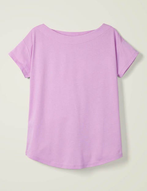 Supersoft Slash Neck Tee - Rosebay Supersoft Slash Neck Tee - Rosebay