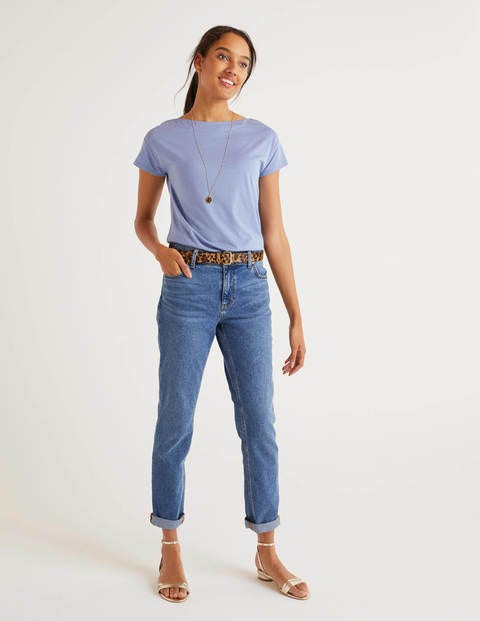 Supersoft Slash Neck Tee - Sea Mist Supersoft Slash Neck Tee - Sea Mist