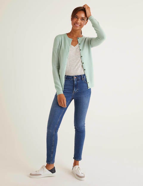 Cashmere Crew Cardigan - Mint Cake Cashmere Crew Cardigan - Mint Cake