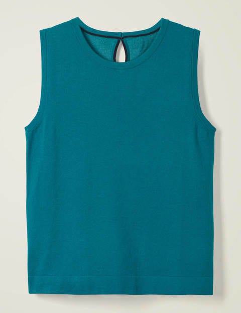 Favourite Cotton Knitted Tank - Vibrant Teal Favourite Cotton Knitted Tank - Vibrant Teal