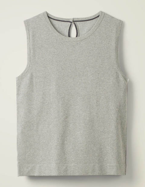 Favourite Cotton Knitted Tank - Grey Melange Favourite Cotton Knitted Tank - Grey Melange