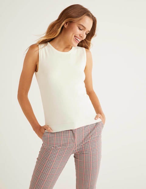 Favourite Cotton Knitted Tank - Ivory Favourite Cotton Knitted Tank - Ivory