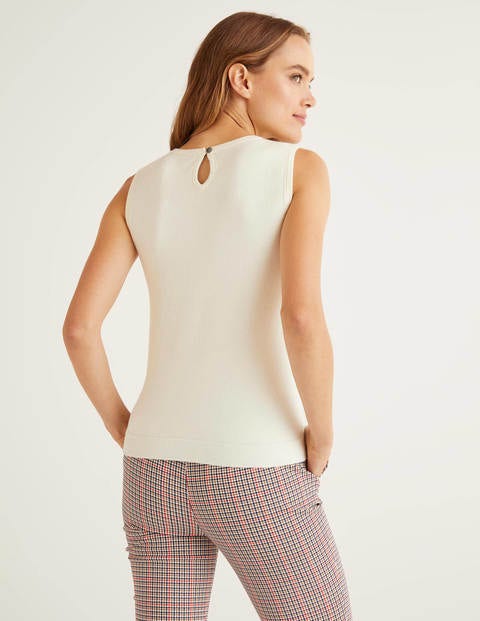 Favourite Cotton Knitted Tank - Ivory Favourite Cotton Knitted Tank - Ivory