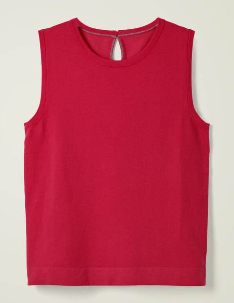 Favourite Cotton Knitted Tank - Dark Rose Favourite Cotton Knitted Tank - Dark Rose