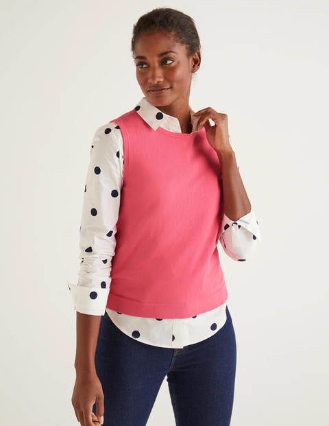 Favourite Knitted Tank - Bright Camellia Favourite Knitted Tank - Bright Camellia