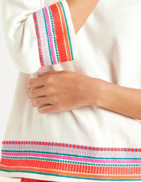 Colette Embroidered Jumper - Ivory Colette Embroidered Jumper - Ivory