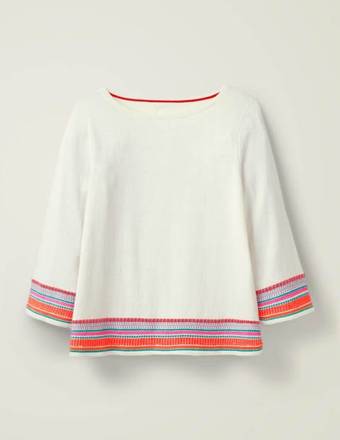 Colette Embroidered Jumper - Ivory Colette Embroidered Jumper - Ivory