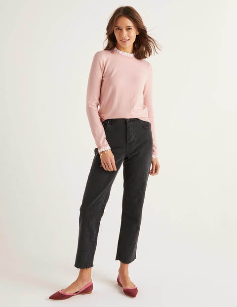 Lincoln Cotton Frill Jumper - Milkshake Lincoln Cotton Frill Jumper - Milkshake