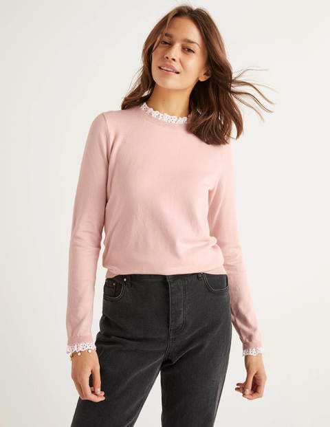 Lincoln Cotton Frill Jumper - Milkshake Lincoln Cotton Frill Jumper - Milkshake