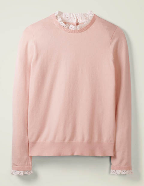 Lincoln Cotton Frill Jumper - Milkshake Lincoln Cotton Frill Jumper - Milkshake