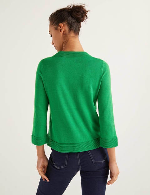 Worcester Schwingender Pullover - Sattes Smaragdgrün Worcester Schwingender Pullover - Sattes Smaragdgrün