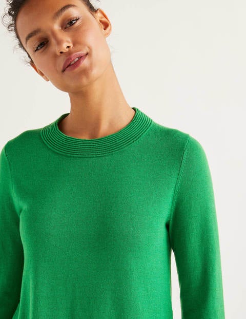 Worcester Schwingender Pullover - Sattes Smaragdgrün Worcester Schwingender Pullover - Sattes Smaragdgrün