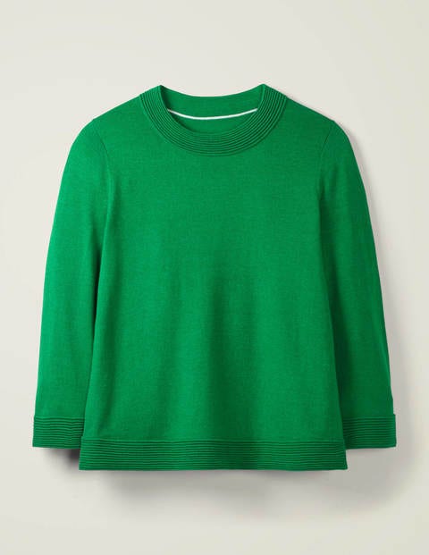 Worcester Schwingender Pullover - Sattes Smaragdgrün Worcester Schwingender Pullover - Sattes Smaragdgrün