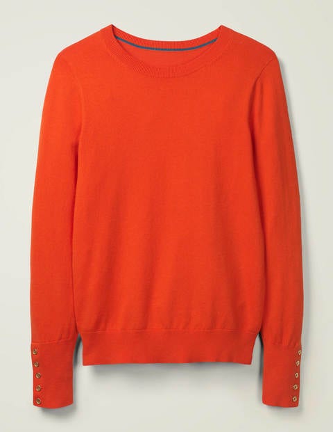 Eldon Baumwollpullover - Oranger Sonnenuntergang Eldon Baumwollpullover - Oranger Sonnenuntergang