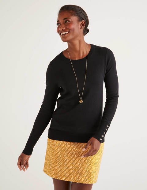 Eldon Baumwollpullover - Schwarz Eldon Baumwollpullover - Schwarz