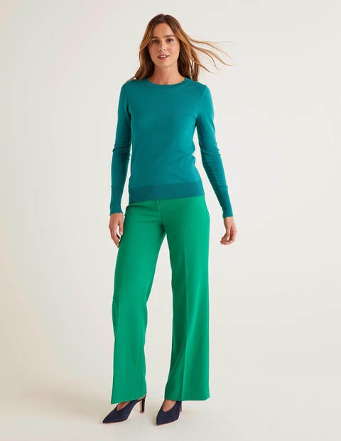Eldon Cotton Jumper - Vibrant Teal Eldon Cotton Jumper - Vibrant Teal