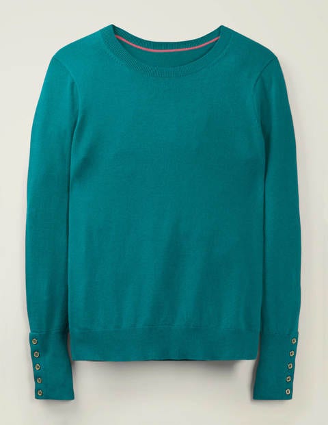 Eldon Cotton Jumper - Vibrant Teal Eldon Cotton Jumper - Vibrant Teal