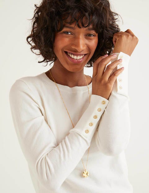Eldon Cotton Jumper - Ivory Eldon Cotton Jumper - Ivory