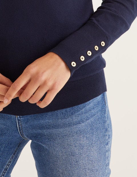 Eldon Baumwollpullover - Navy Eldon Baumwollpullover - Navy
