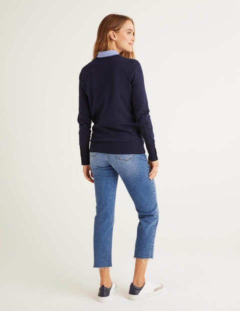 Eldon Baumwollpullover - Navy Eldon Baumwollpullover - Navy