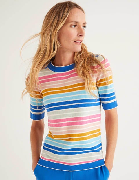T-shirt Abingdon en maille de coton - Rayé multi T-shirt Abingdon en maille de coton - Rayé multi