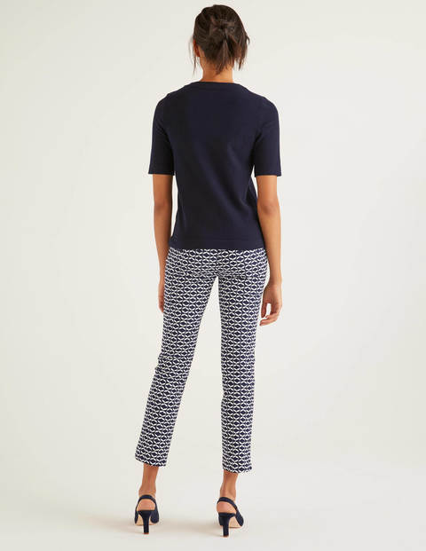 Abingdon Knitted Tee - Navy Abingdon Knitted Tee - Navy