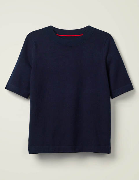 Abingdon Knitted Tee - Navy Abingdon Knitted Tee - Navy