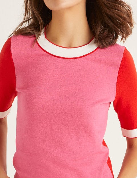 Abingdon Baumwoll-T-Shirt - Helles Pink Abingdon Baumwoll-T-Shirt - Helles Pink