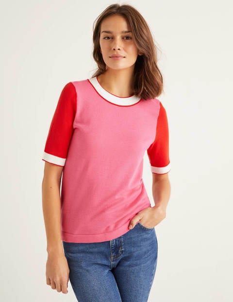 Abingdon Baumwoll-T-Shirt - Helles Pink Abingdon Baumwoll-T-Shirt - Helles Pink