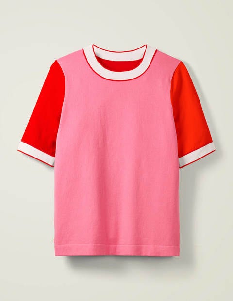Abingdon Baumwoll-T-Shirt - Helles Pink Abingdon Baumwoll-T-Shirt - Helles Pink