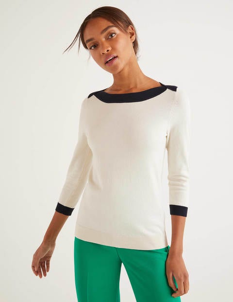 Gloucester Cotton Jumper - Ivory Gloucester Cotton Jumper - Ivory