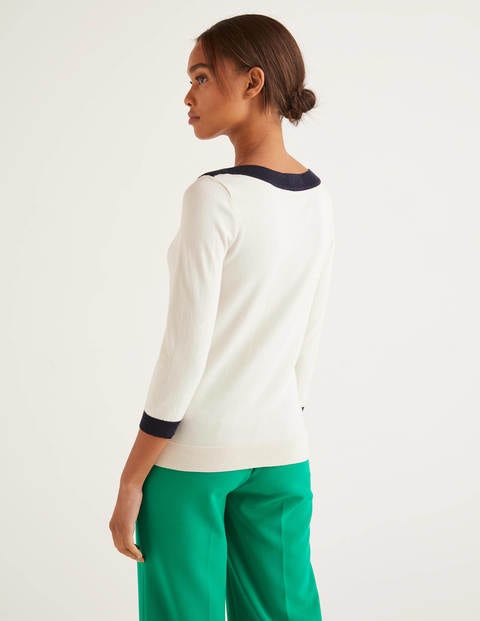 Gloucester Cotton Jumper - Ivory Gloucester Cotton Jumper - Ivory