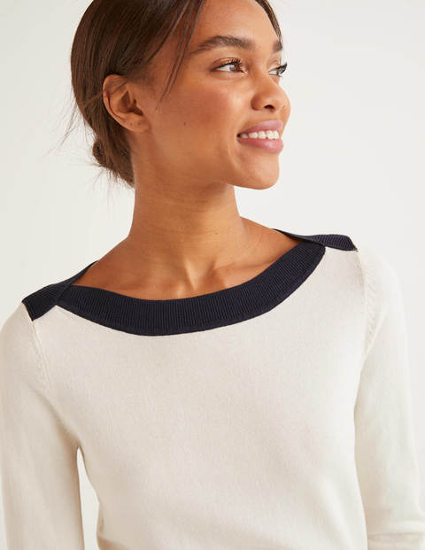 Gloucester Cotton Jumper - Ivory Gloucester Cotton Jumper - Ivory