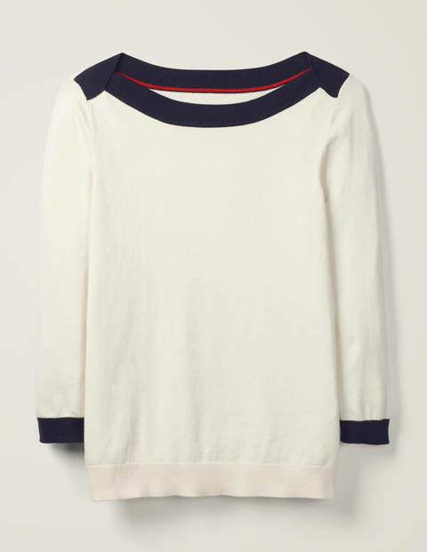 Gloucester Cotton Jumper - Ivory Gloucester Cotton Jumper - Ivory