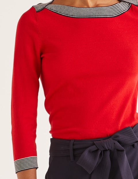 Gloucester Cotton Jumper - Post Box Red Gloucester Cotton Jumper - Post Box Red