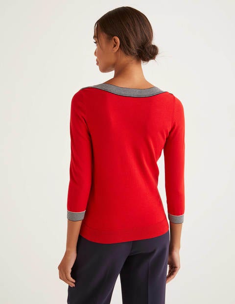 Gloucester Cotton Jumper - Post Box Red Gloucester Cotton Jumper - Post Box Red