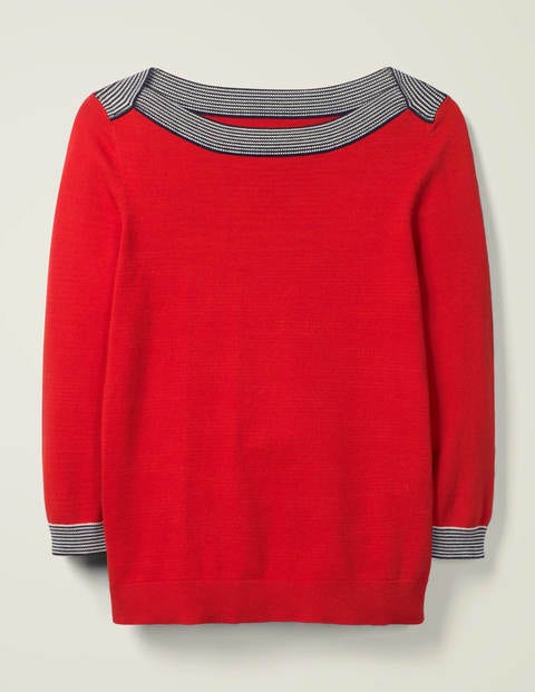 Gloucester Cotton Jumper - Post Box Red Gloucester Cotton Jumper - Post Box Red