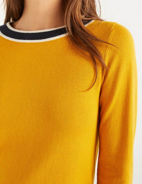 Norwich Pullover Mit Knopfleiste Am Rücken - Sonnengelb Norwich Pullover Mit Knopfleiste Am Rücken - Sonnengelb