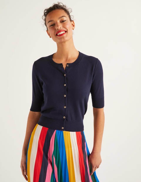 Favourite Crop Cardigan - Navy Favourite Crop Cardigan - Navy