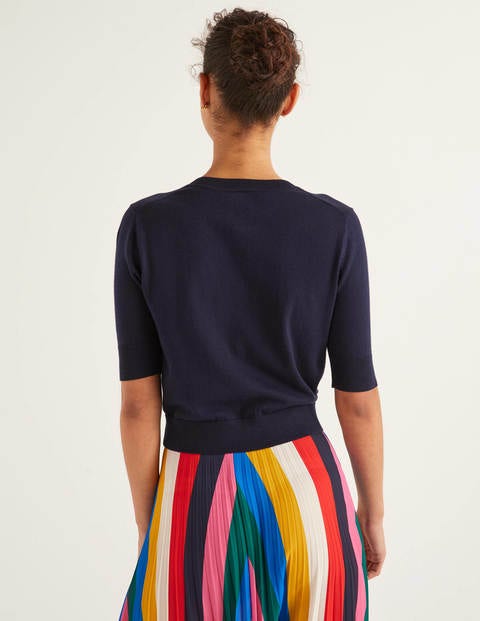 Favourite Crop Cardigan - Navy Favourite Crop Cardigan - Navy