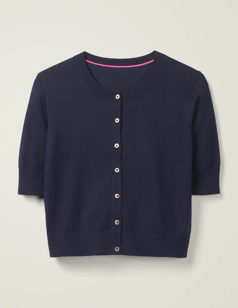 Favourite Crop Cardigan - Navy Favourite Crop Cardigan - Navy