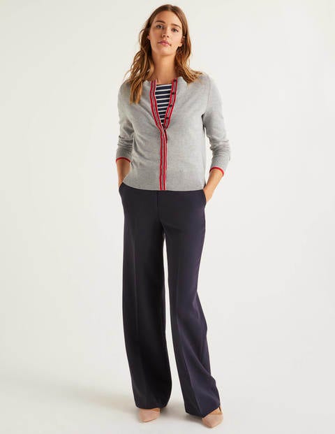 York Ripsband-Cardigan - Grau Melange York Ripsband-Cardigan - Grau Melange