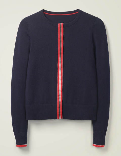 York Grosgrain Cardigan - Navy York Grosgrain Cardigan - Navy
